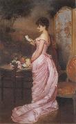 unknow artist The Love Letter France oil painting reproduction